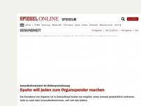 Bild zum Artikel: Gesundheitsminister für Widerspruchslösung: Spahn will jeden zum Organspender machen