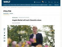 Bild zum Artikel: Angela Merkel will nach Chemnitz reisen