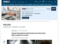 Bild zum Artikel: Kramp-Karrenbauer fand Festival mit Linkspunkband „einfach nur wow!“