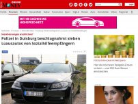 Bild zum Artikel: Sozialleistungen erschlichen? - Polizei in Duisburg beschlagnahmt sieben Luxusautos von Sozialhilfeempfängern