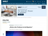 Bild zum Artikel: „Mutter aller Probleme ist die Migration“