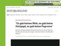 Bild zum Artikel: Regierungserklärung nach Chemnitz: 'Es gab keinen Mob, es gab keine Hetzjagd, es gab keine Pogrome'
