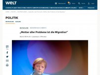 Bild zum Artikel: „Mutter aller Probleme ist die Migration“