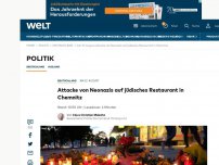 Bild zum Artikel: Attacke von Neonazis auf jüdisches Restaurant in Chemnitz