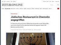 Bild zum Artikel: Antisemitismus: Jüdisches Restaurant in Chemnitz angegriffen