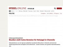 Bild zum Artikel: Verfassungsschutzpräsident: Maaßen sieht keine Beweise für Hetzjagd in Chemnitz