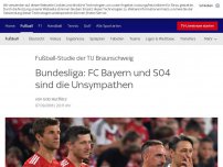 Bild zum Artikel: Bundesliga-Studie: Kein Team ist unsympathischer als die Bayern