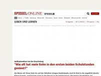 Bild zum Artikel: Helikopter-Eltern bei der Einschulung: 'Wie oft hat mein Sohn in den ersten beiden Schulstunden geniest?'