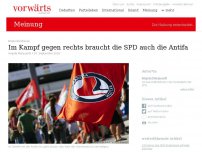 Bild zum Artikel: Im Kampf gegen rechts braucht die SPD auch die Antifa