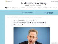 Bild zum Artikel: Ausschreitungen in Chemnitz: Maaßen zweifelt an Informationen über Hetzjagden