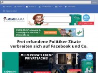 Bild zum Artikel: Frei erfundene Politiker-Zitate verbreiten sich auf Facebook und Co.