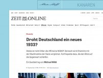 Bild zum Artikel: Chemnitz: Droht Deutschland ein neues 1933?