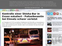 Bild zum Artikel: Kontrolle einer Shisha-Bar in Essen eskaliert - Polizeibeamtin bei Einsatz schwer verletzt
