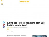 Bild zum Artikel: Kniffliges Rätsel: Könnt ihr dem Bus im Bild entdecken?