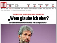 Bild zum Artikel: Grüner springt BfV-Chef bei - »Glaube ich der Antifa oder Maaßen?