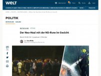 Bild zum Artikel: Der Neo-Nazi mit der NS-Rune im Gesicht