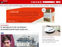 Bild zum Artikel: Daniel Küblböck - Er sprang um 5 Uhr ins Wasser - Kreuzfahrtschiff stellt Suche ein