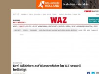 Bild zum Artikel: Bundespolizei: Drei Mädchen auf Klassenfahrt im ICE sexuell belästigt