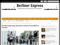 Bild zum Artikel: Bundesregierung: Deutsche müssen freundlicher werden