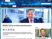 Bild zum Artikel: Maaßen warnt im Innenausschuss vor linker Desinformation