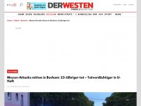 Bild zum Artikel: Messer-Attacke mitten in Bochum: 23-Jähriger tot!