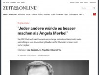 Bild zum Artikel: Christian Lindner: 'Jeder andere würde es besser machen als Angela Merkel'