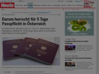 Bild zum Artikel: Strenge Kontrollen: Darum herrscht für 5 Tage Passpflicht in Österreich