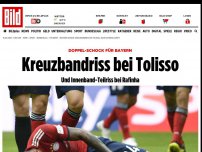 Bild zum Artikel: Doppel-Schock für Bayern - Kreuzbandriss bei Tolisso, Innenband bei Rafinha kaputt