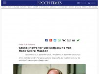 Bild zum Artikel: Grüne: Hofreiter will Entlassung von Hans-Georg Maaßen