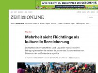 Bild zum Artikel: Migration: Mehrheit sieht Flüchtlinge als kulturelle Bereicherung