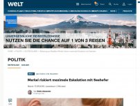 Bild zum Artikel: Merkel riskiert maximale Eskalation mit Seehofer