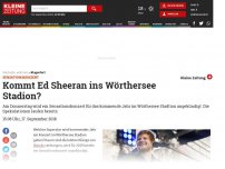 Bild zum Artikel: Kommt Ed Sheran ins Wörthersee Stadion?