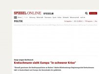 Bild zum Artikel: Sorge wegen Rechtsruck: Kretschmann sieht Europa 'in schwerer Krise'