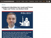 Bild zum Artikel: Erfolgreich überleben bei Amok und Terror – Tipps und Tricks von Herbert Kickl