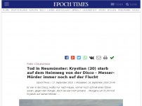 Bild zum Artikel: Tod in Neumünster: Krystian (20) starb auf dem Heimweg von der Disco – Messer-Mörder auf der Flucht