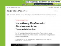 Bild zum Artikel: Verfassungsschutzpräsident: Hans-Georg Maaßen wechselt ins Bundesinnenministerium