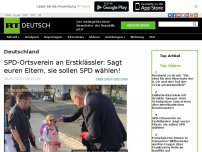 Bild zum Artikel: SPD-Ortsverein an Erstklässler: Sagt euren Eltern, sie sollen SPD wählen!