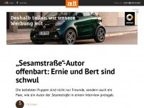 Bild zum Artikel: „Sesamstraße“-Autor offenbart: Ernie und Bert sind schwul