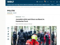 Bild zum Artikel: Journalist stirbt nach Sturz von Baum im Hambacher Forst