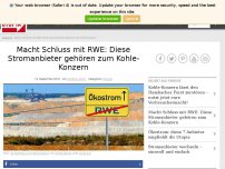 Bild zum Artikel: Macht Schluss mit RWE: Diese Stromanbieter gehören zum Kohle-Konzern