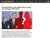 Bild zum Artikel: Persönlichkeits-Test: Haben Sie das Zeug zum nächsten SPÖ-Chef?