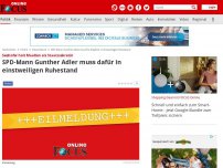 Bild zum Artikel: Seehofer holt Maaßen als Staatssekretär - SPD-Mann Gunther Adler muss dafür in einstweiligen Ruhestand