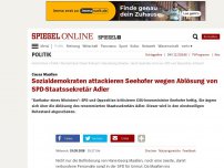 Bild zum Artikel: Causa Maaßen: Sozialdemokraten kritisieren Seehofer wegen Ablösung von SPD-Staatssekretär Adler
