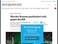 Bild zum Artikel: Hubertus Hess-Grunewald : Werder Bremen positioniert sich gegen die AfD