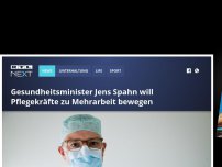 Bild zum Artikel: Gesundheitsminister Jens Spahn will Pflegekräfte zu Mehrarbeit bewegen