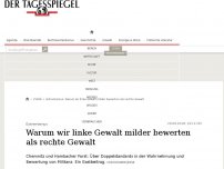 Bild zum Artikel: Warum wir linke Gewalt milder bewerten als rechte Gewalt