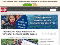Bild zum Artikel: Hambacher Forst: Hebebühnen-Vermieter zieht alle Geräte zurück