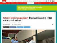 Bild zum Artikel: Toter in Mönchengladbach: Neonazi Marcel K. (†32) erstach sich selbst!