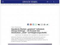Bild zum Artikel: 16 Prozent sind „stolz“ auf Merkel: Kanzlerin auf Platz eins