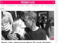 Bild zum Artikel: Nach Lilli: Jetzt küsst Papa Til auch Tochter Luna auf Mund!